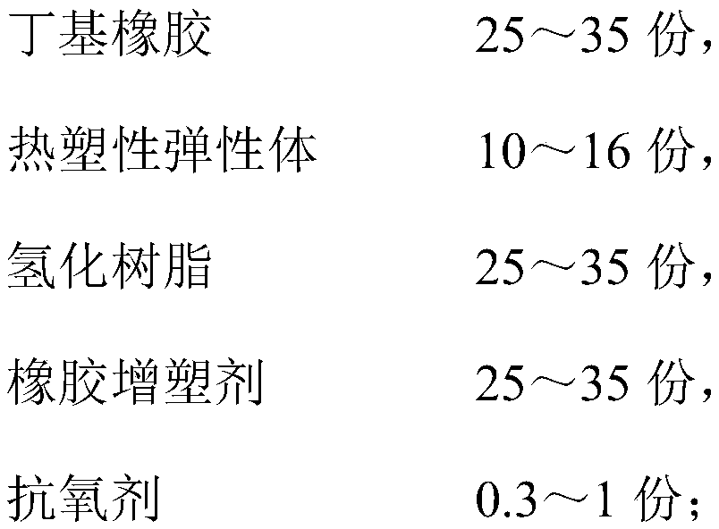 Thermal-aging anti-adhesion-failure hot-melt pressure-sensitive adhesive and preparation method thereof