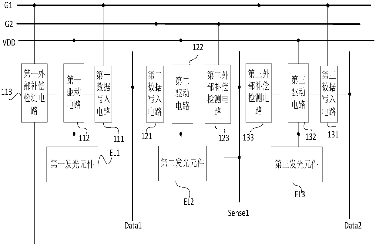 Pixel unit, display panel, drive method, and compensation control method