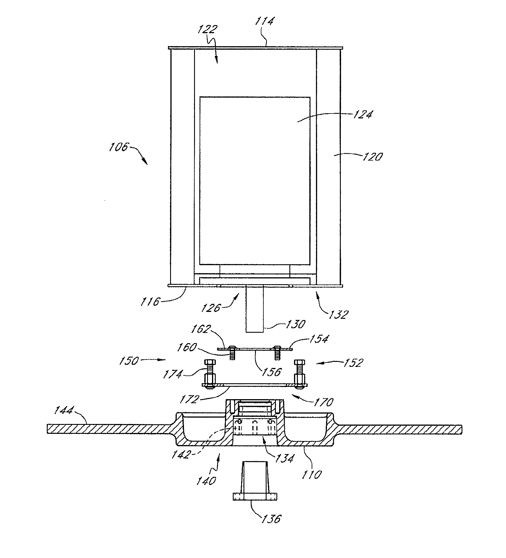 Safety retaining system for large industrial fan