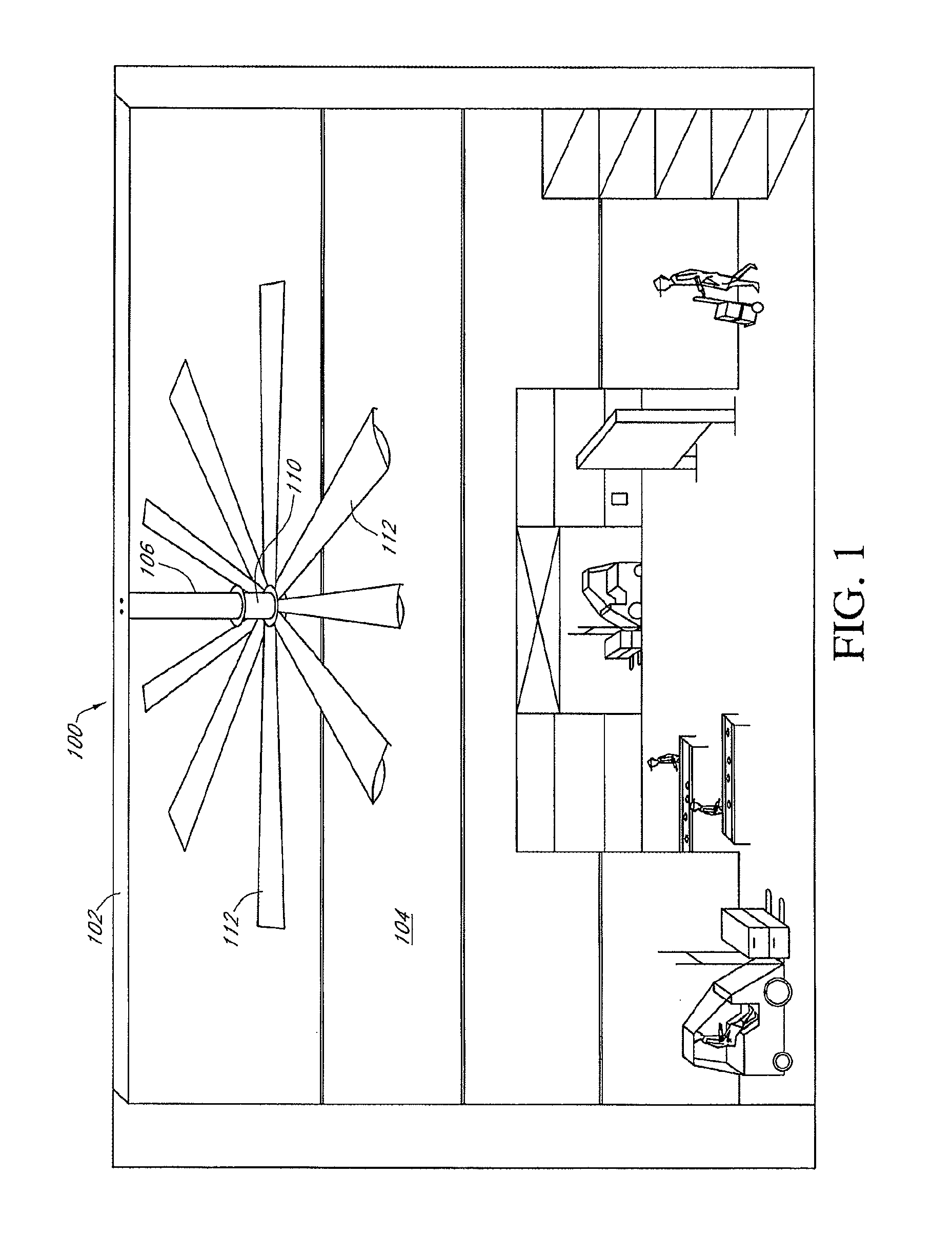 Safety retaining system for large industrial fan