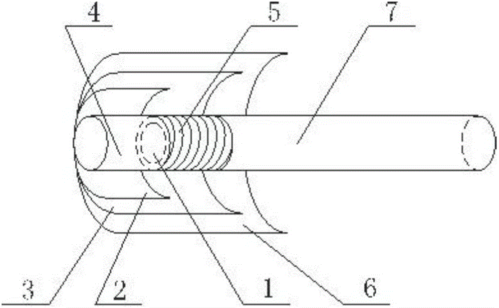 Composite filter stick wound with spice-containing threads and preparation method of composite filter stick