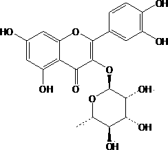 Method for rapidly separating quercetin from flos albiziae