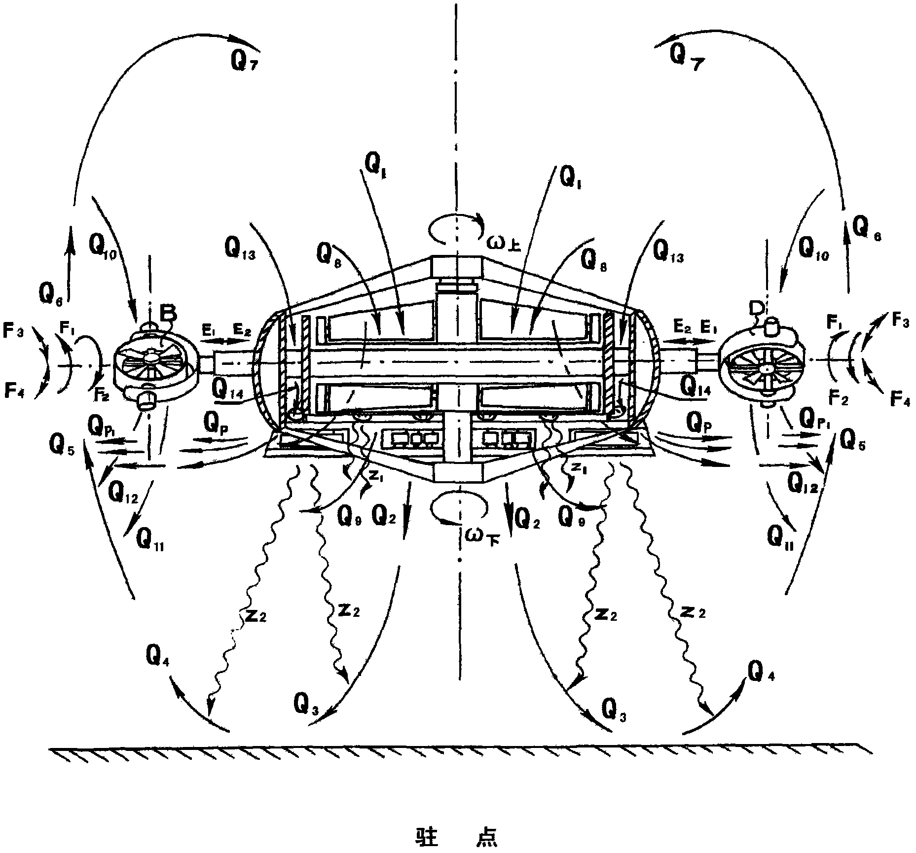 Marine flying lifesaving method and device