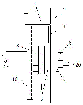 Auxiliary tool for installing foreside windscreen of passenger car