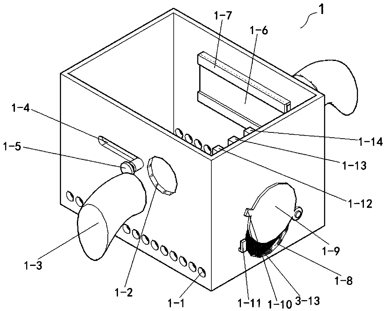 Single-cage-position barrier environment breeding cage of independent air supply system