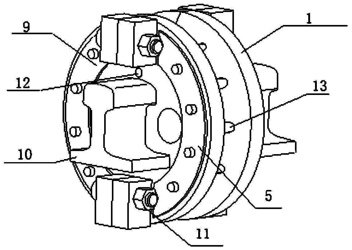 High-speed turnout rail hot forging forming rotary rail auxiliary feeding device