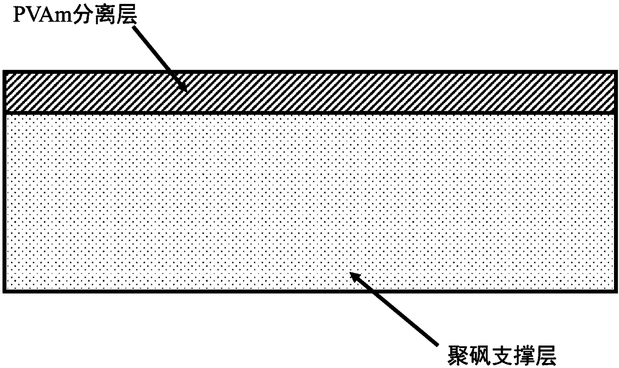 Preparation method of separation membrane material polyvinylamine for capturing carbon dioxide