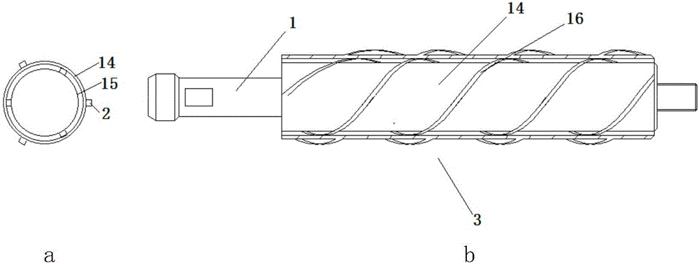 Gas well underground rotational flow atomization water drainage and gas recovery device