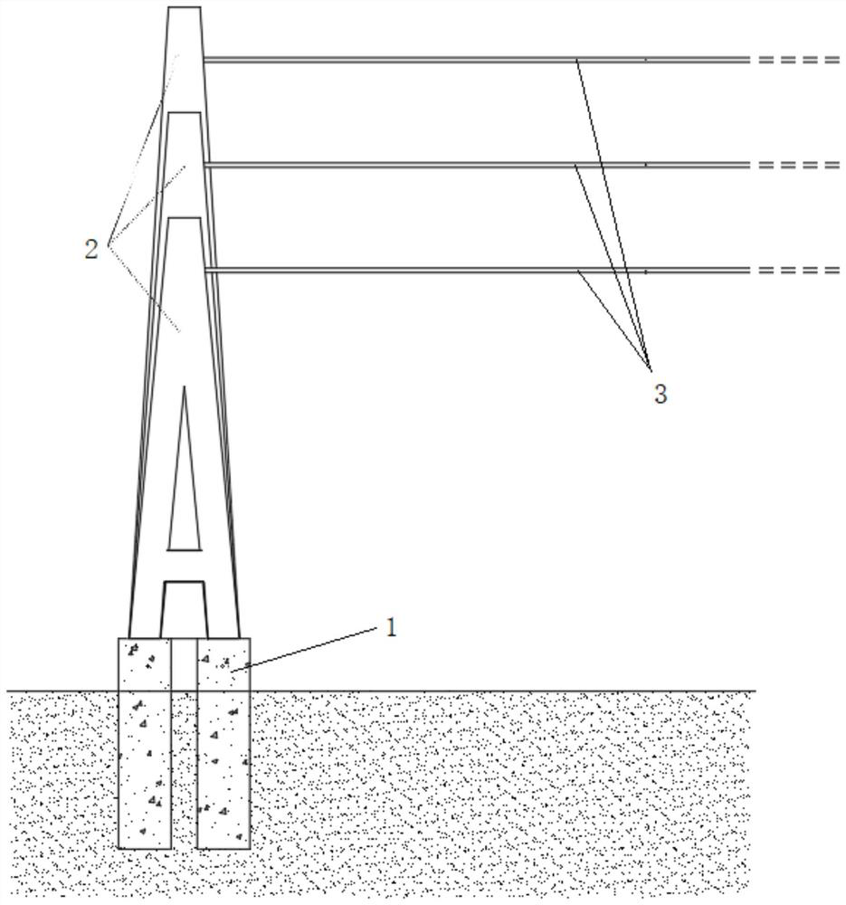 Spanning type photovoltaic power generation system