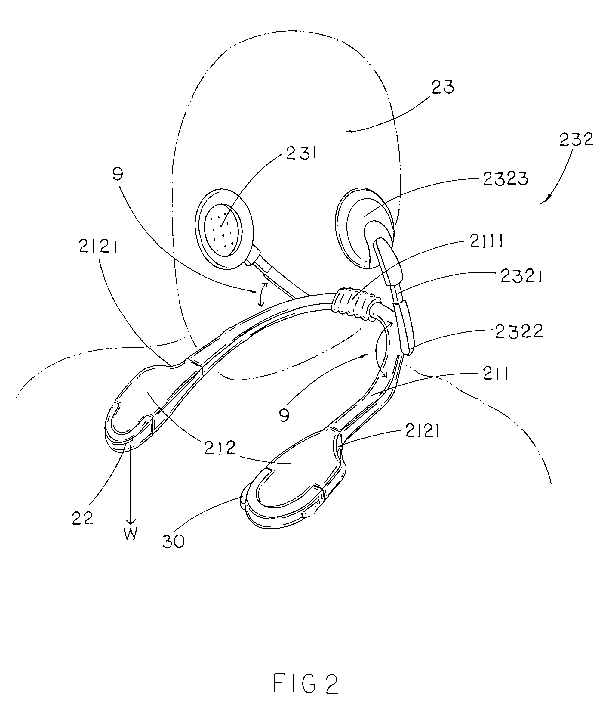 Shoulder/neck supporting electronic application