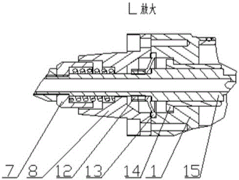 Integral automatic sealing liquid injector