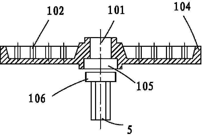 Metal carbon tube component for purifying wastewater and electrocatalytic oxidation device