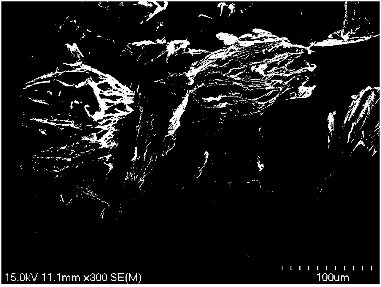 Low-cost large-scale production process for high-mesh sulfur-free expanded graphite