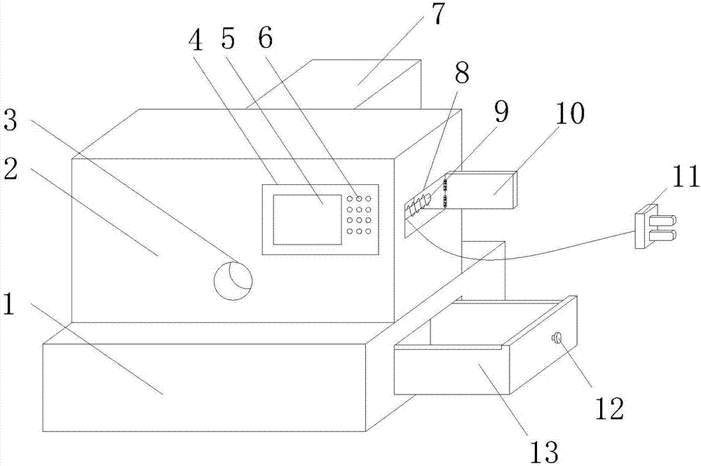 Reinforcement cutting machine capable of cooling and with high safety