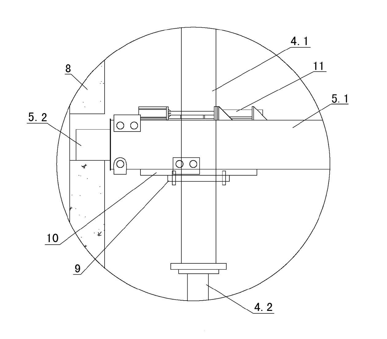 Hydraulic synchronous jacking device of die carrier system