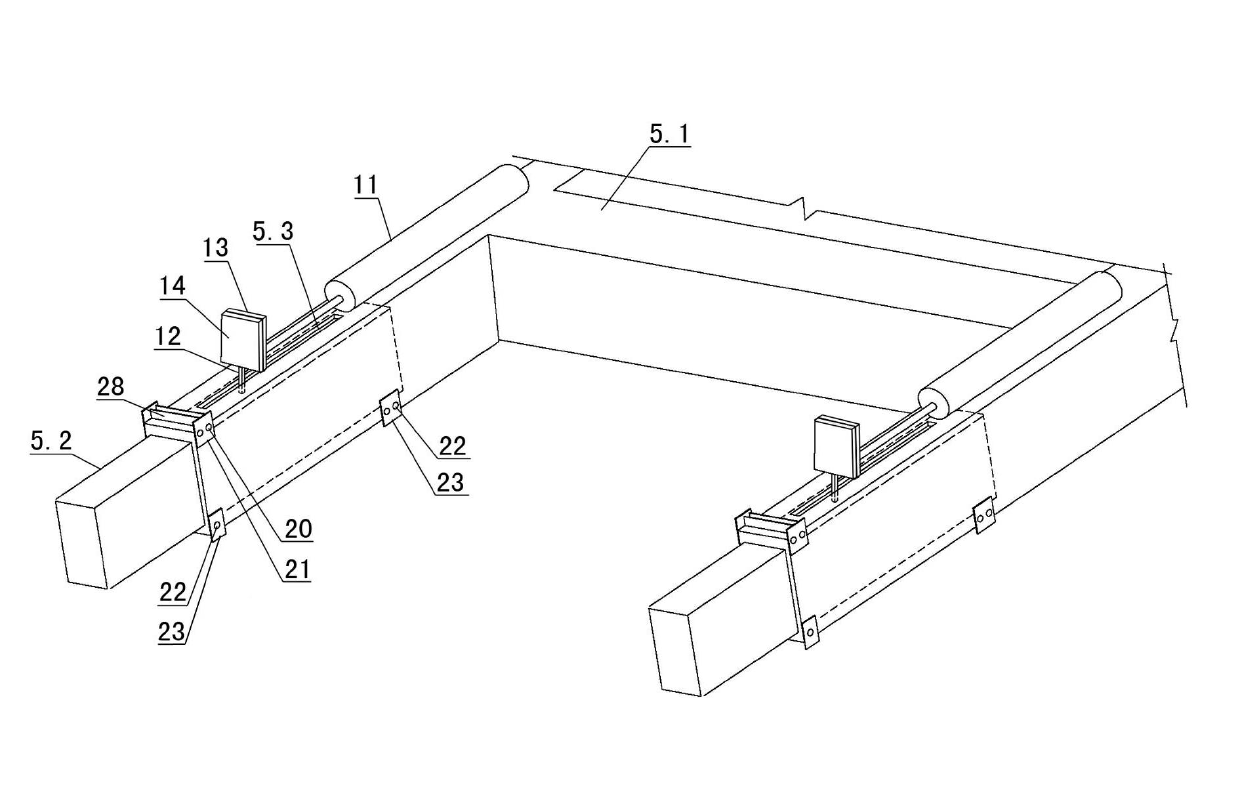 Hydraulic synchronous jacking device of die carrier system