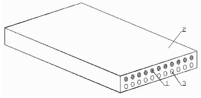 Latexes bamboo charcoal stick fiber mattress and production method