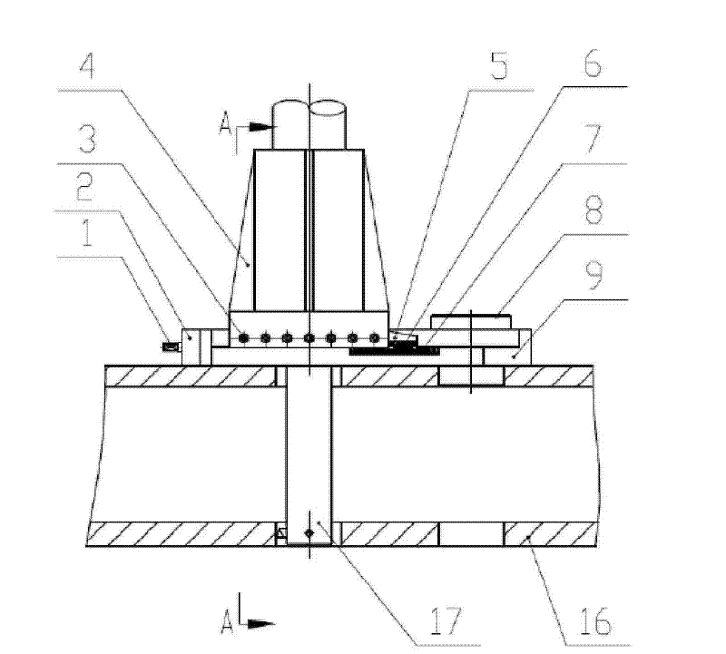 Processing device of rotational platform hole