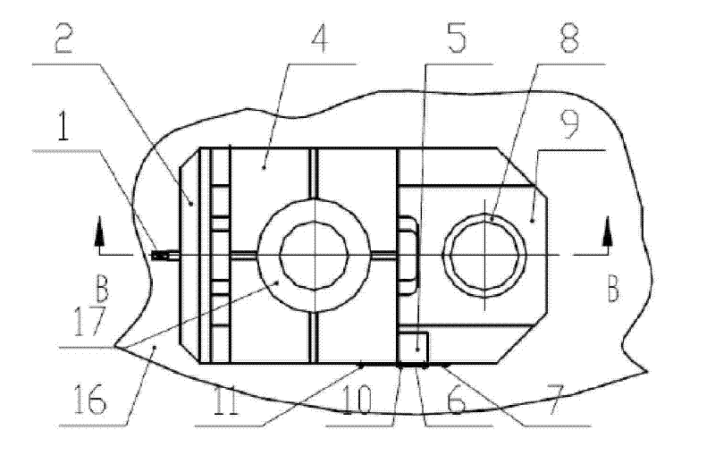 Processing device of rotational platform hole