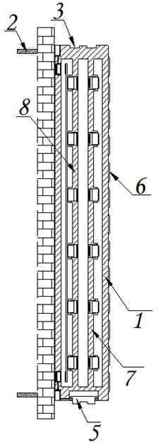 Efficient heat storage type fabricated building heat preservation wall