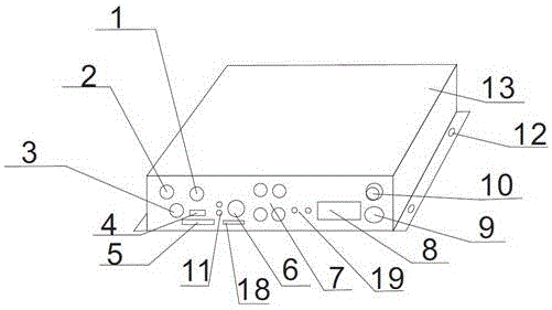 Embedded multichannel emergency broadcasting system and control device