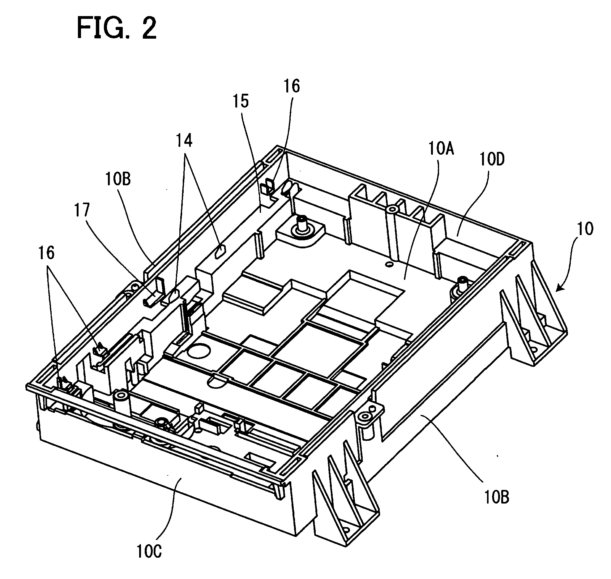 Disk device provided with tray