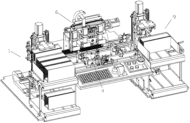 Tertiary optical detection machine for IC (integrated circuit) strips and operating method thereof