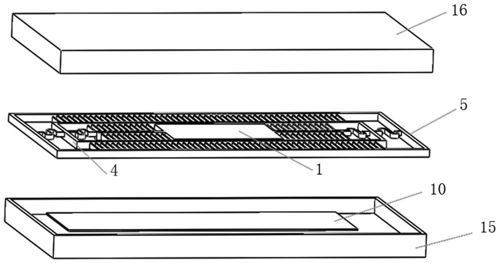 Double-layer comb tooth driving MEMS scanning mirror for laser radar and preparation method