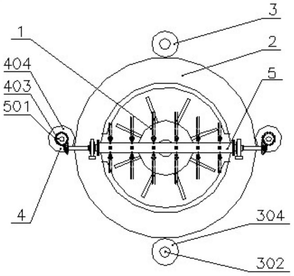 A high-speed centrifugal threshing device for a grain combine harvester