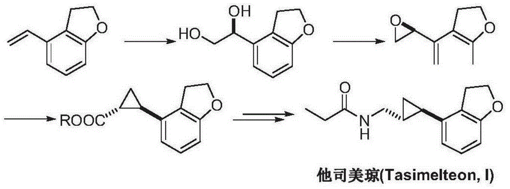 Tasimelteon intermediate and preparation method thereof