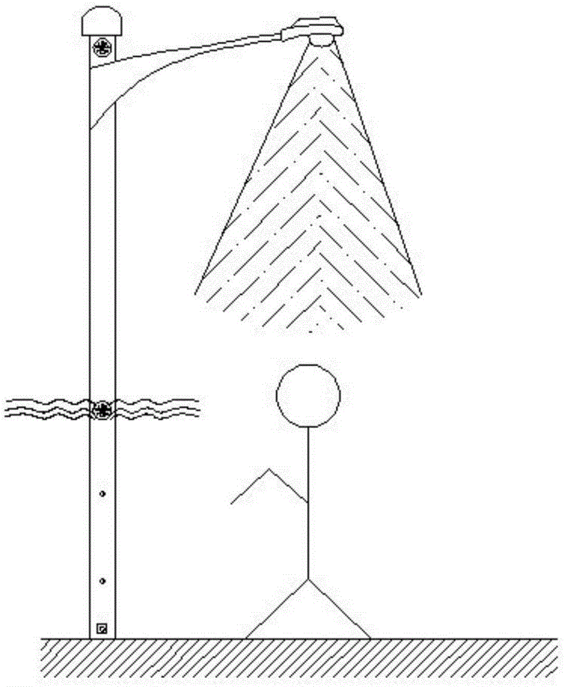 Help-seeking street lamp for scenic spot