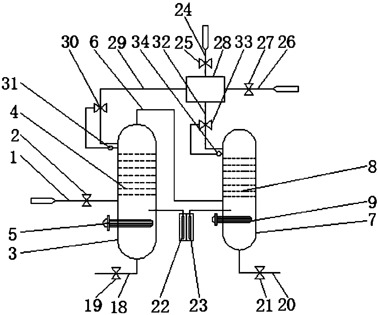 Chlorosilane and high polymer leakage cleaning system