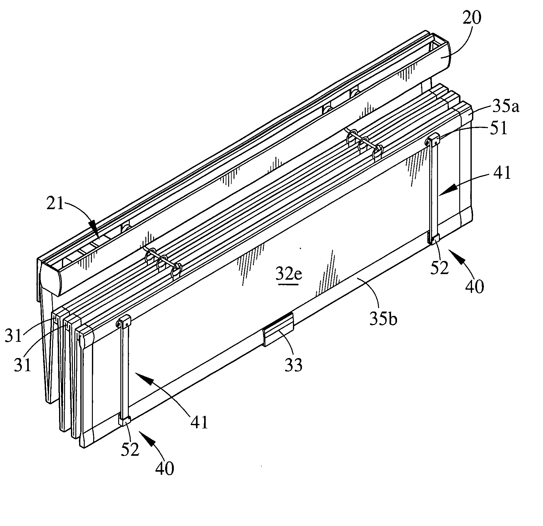 Cordless roman shade