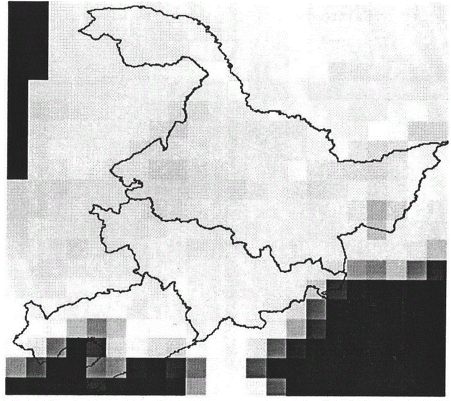 Microwave remote sensing pixel element decomposing method based on land and water living beings classifying information