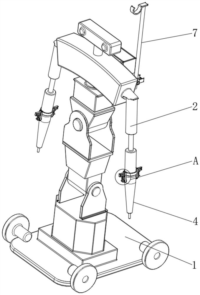 Convenient-to-disinfect operating room instrument nurse robot