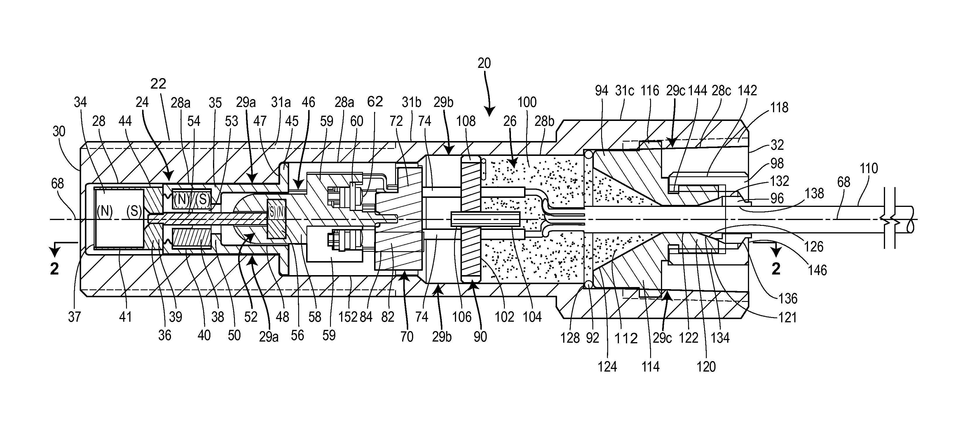 Double pole-double throw proximity switch