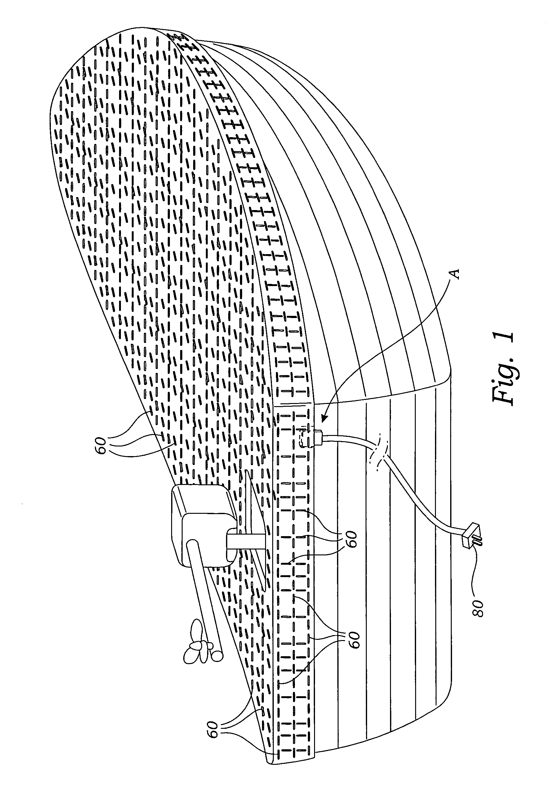 Flexible apparatus cover providing electrical shock upon contact