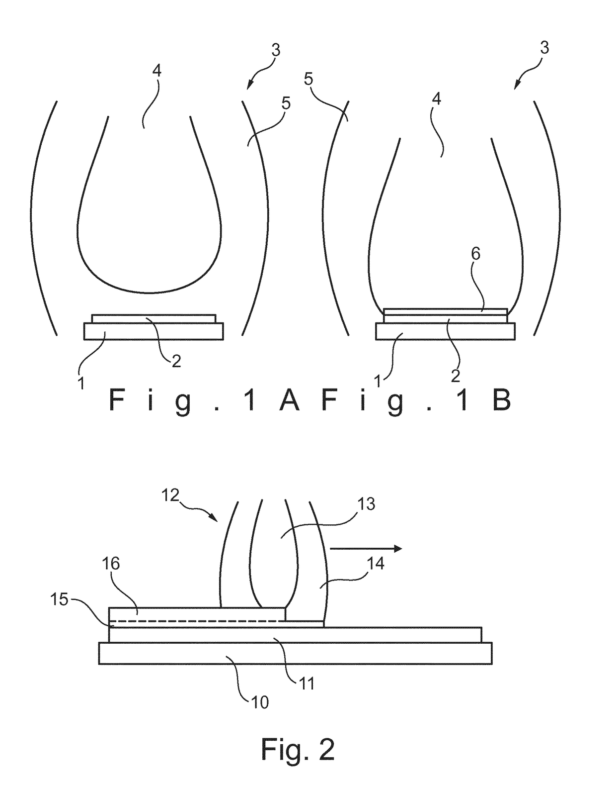 Method for depositing a target material onto a organic electrically functional material