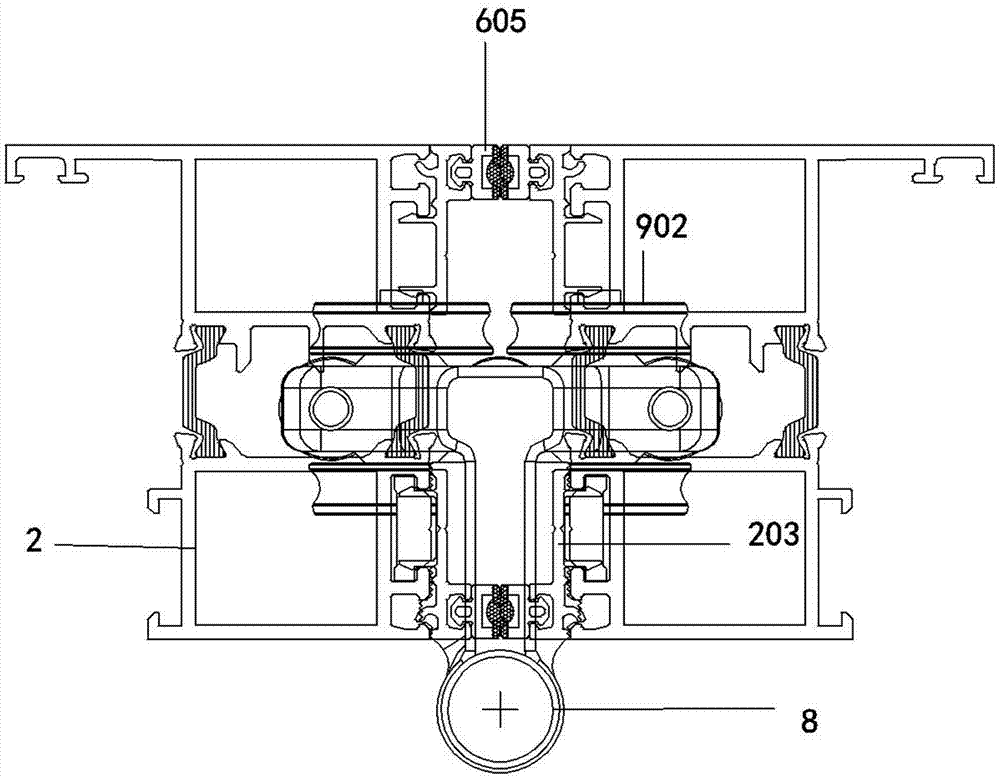 Heat insulation folded push-pull balcony window