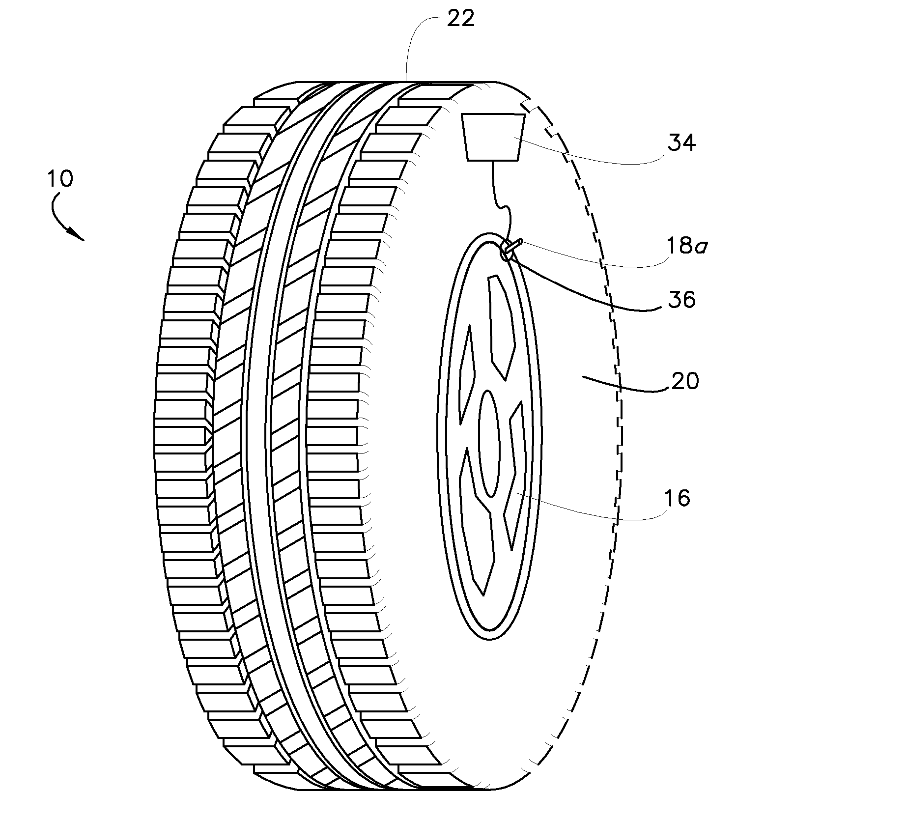 Maintenance of proper tire inflation pressure thru active material actuation