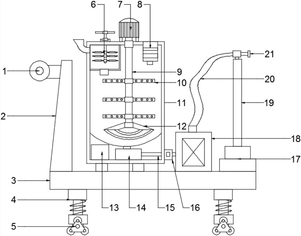 Agricultural tool for spraying pesticide to garden trees