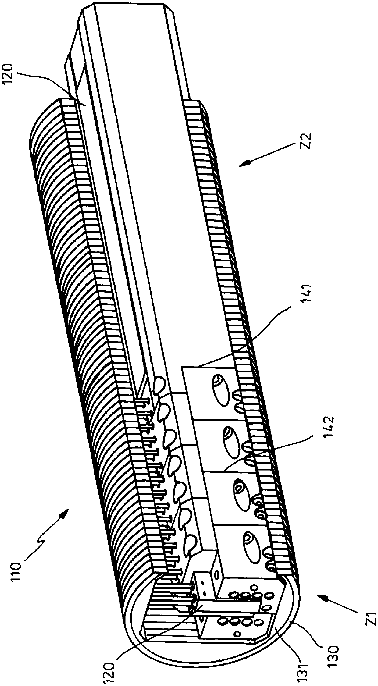 Pressing device for tire-building machines