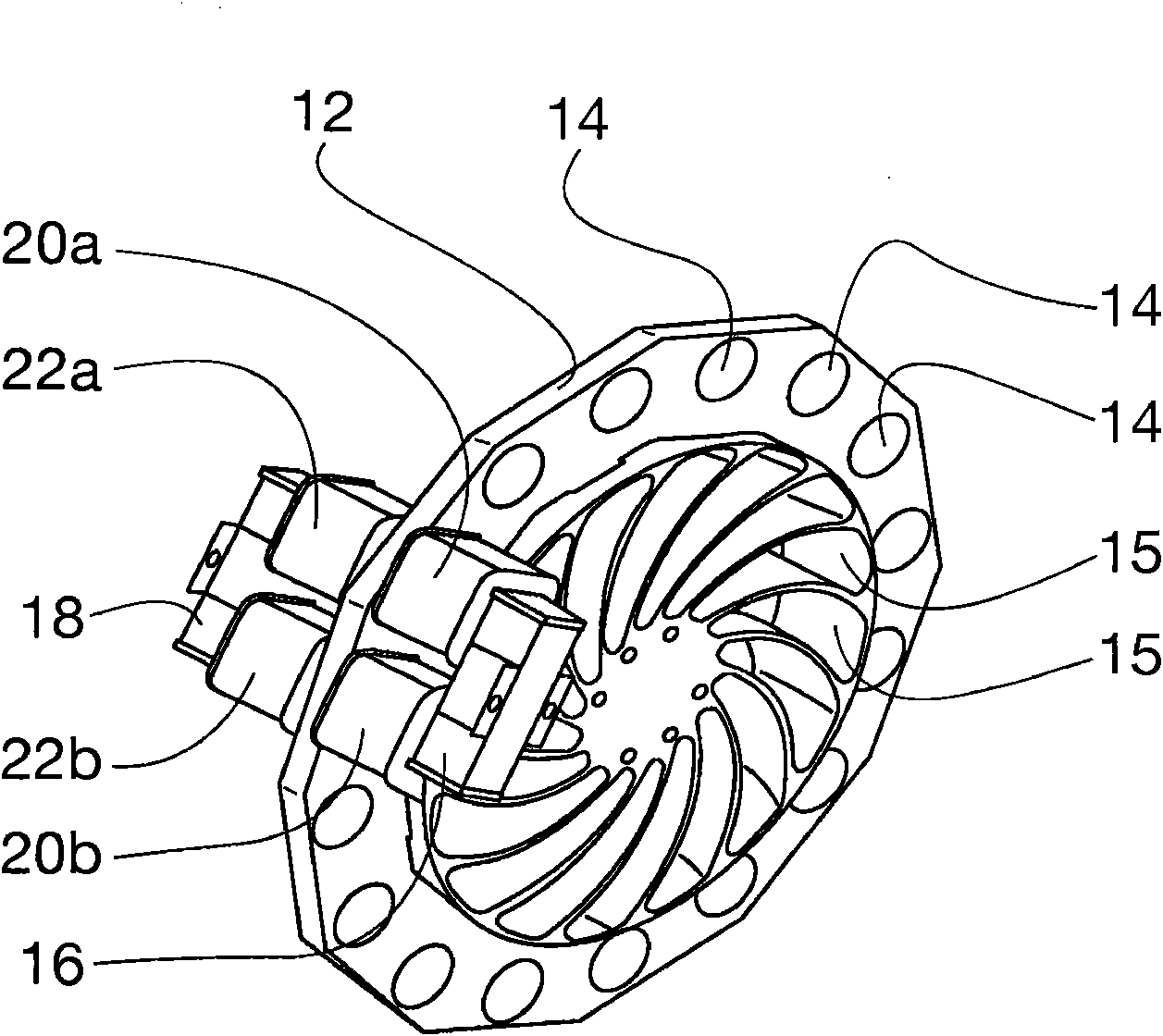 Modular electromagnetic device with reversible generator-motor operation