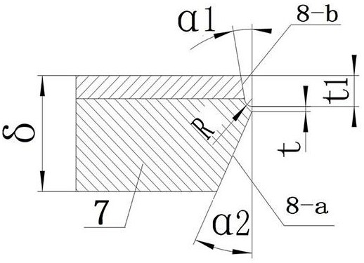 A stainless steel composite nickel material welding process