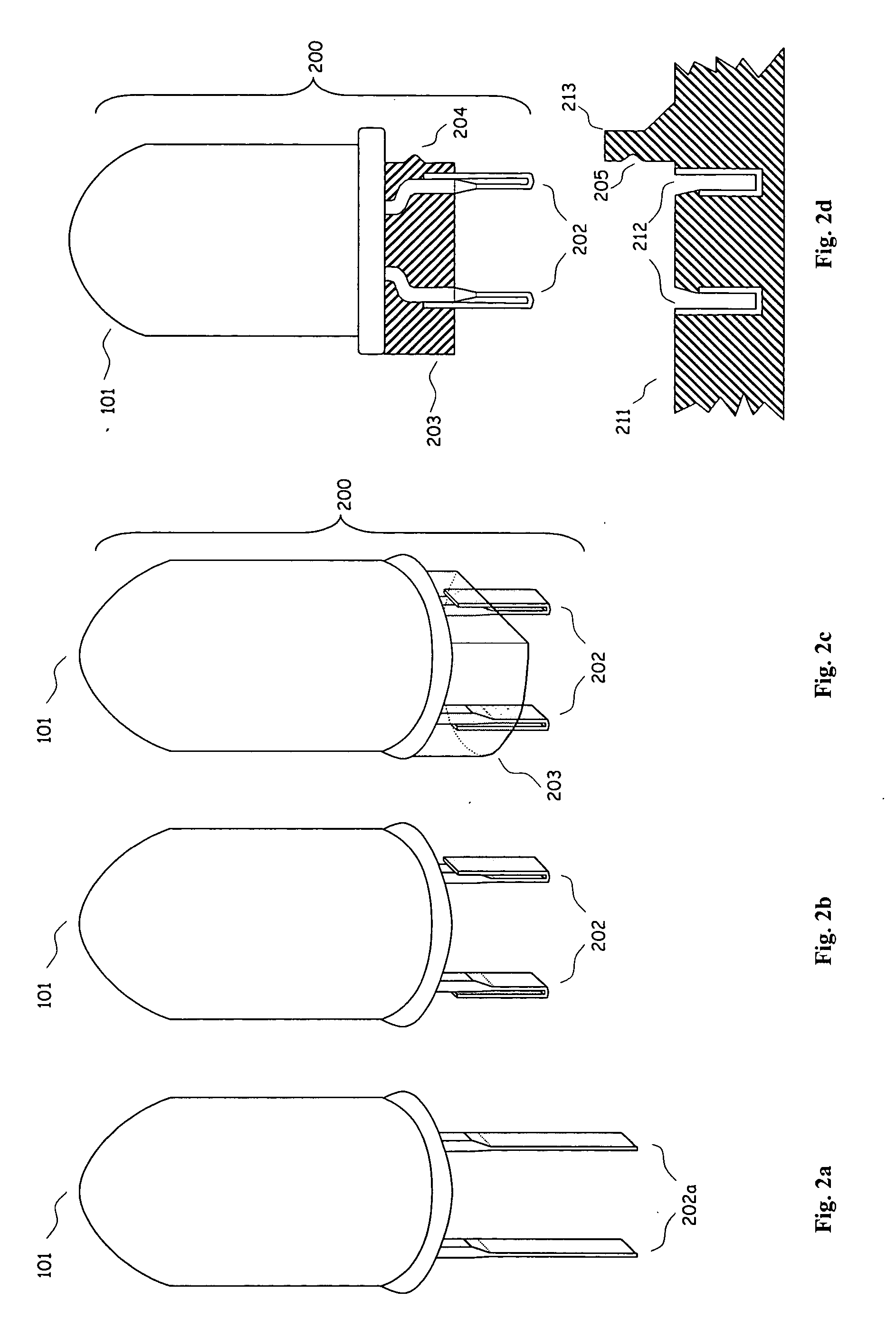 Method and system for attachment of light emitting diodes to circuitry for use in lighting