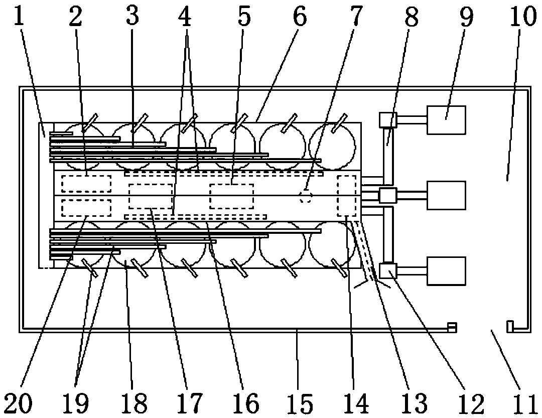 High-efficiency three-dimensional mixing plant