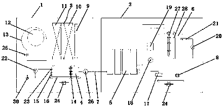 Split type combination tea machine device and working method thereof