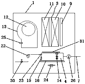 Split type combination tea machine device and working method thereof