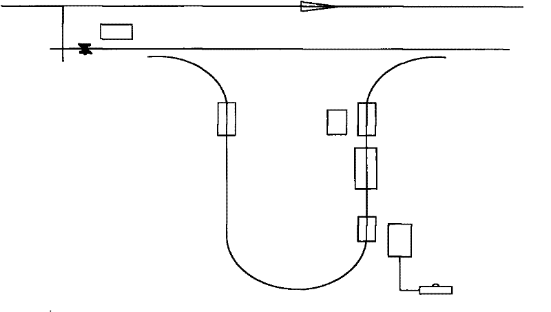 Radio frequency identification (RFID) intelligent clothes hanger entrance and exit control method for intelligent clothing production hanging equipment control system