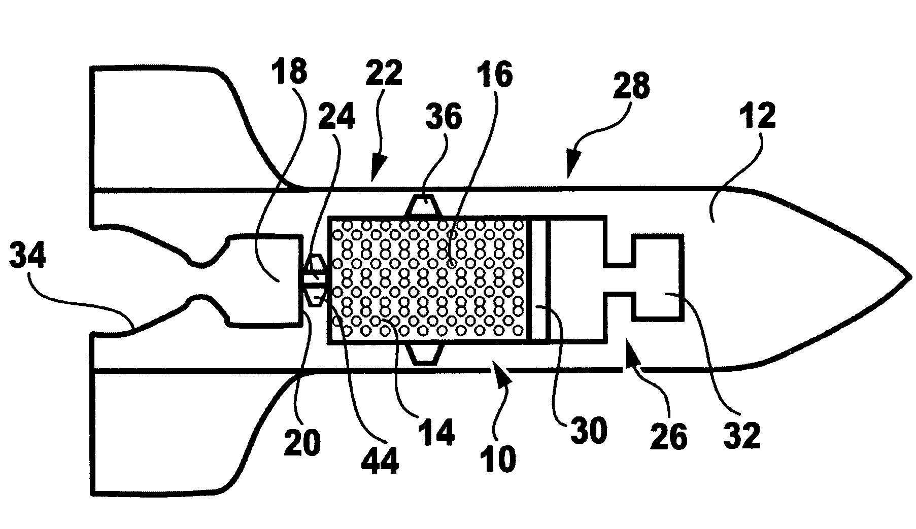 Drive device on the basis of a gel-type propellant and method for conveying propellant